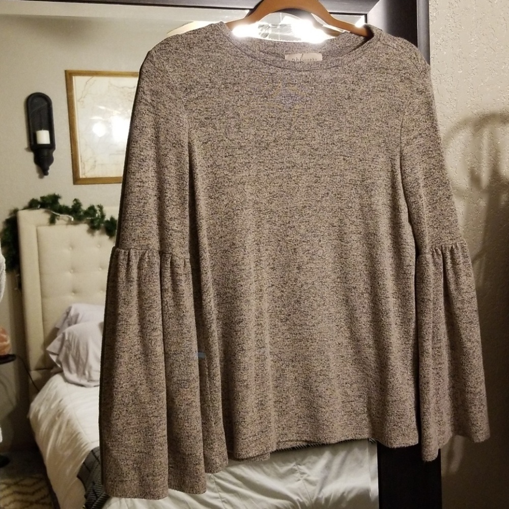 Bell sleeve sweater